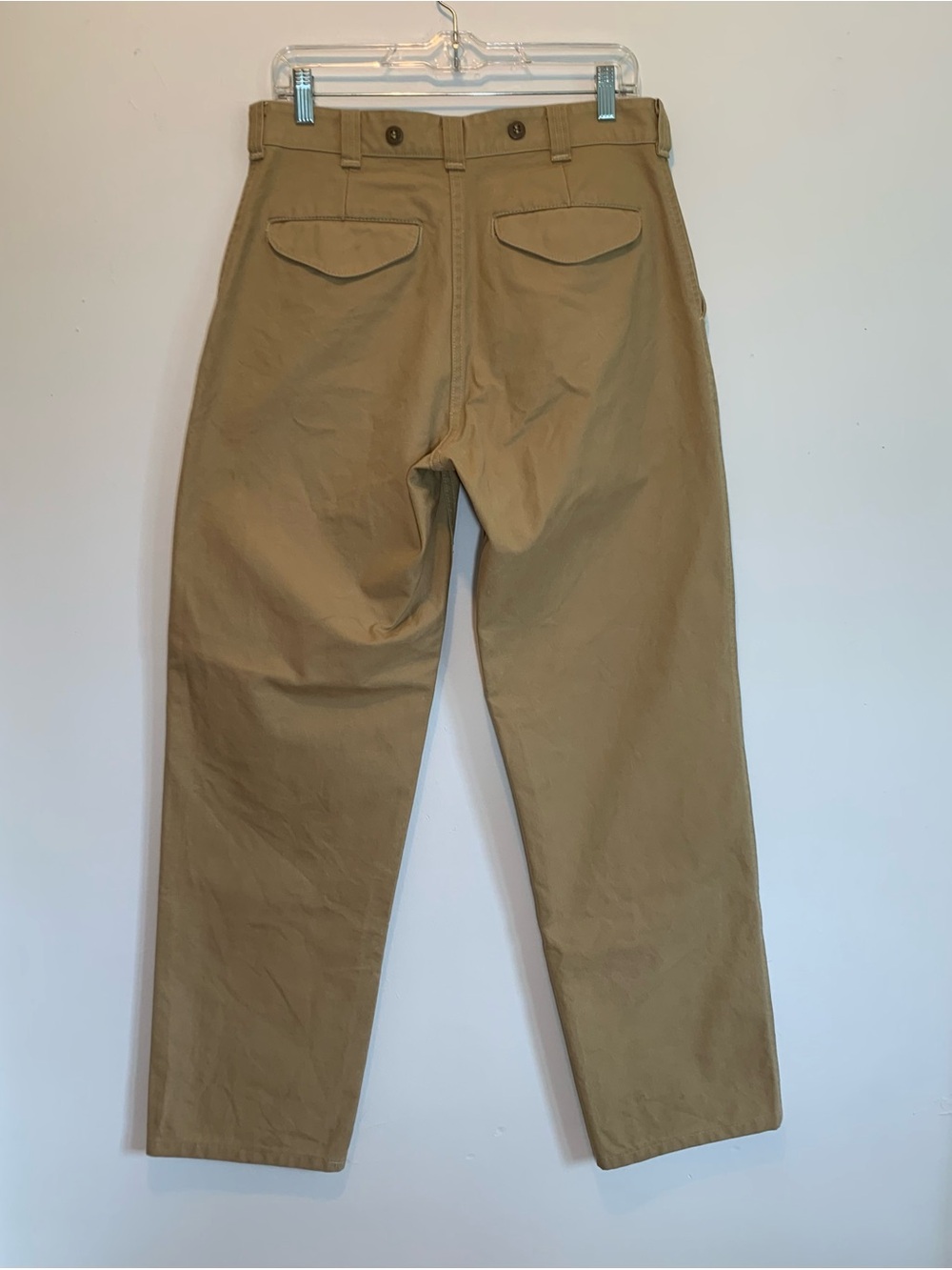 Filson Pants Dry Tin Cloth Canvas Work Pants 31x30 Suspender Buttons - Picture 3 of 8